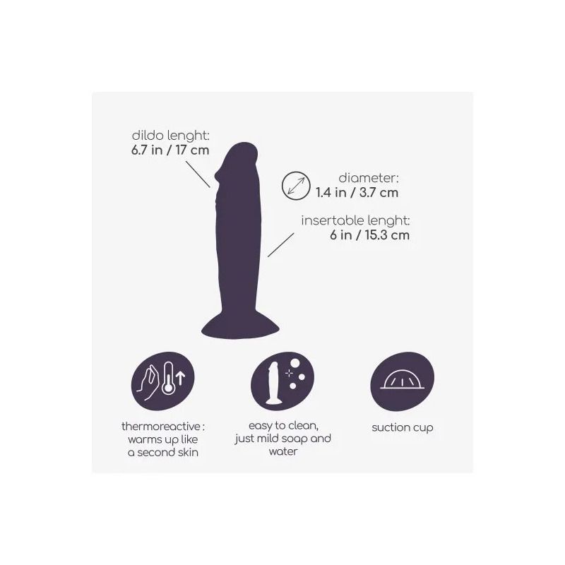 Crushious Dildo Ollie 17cm-7