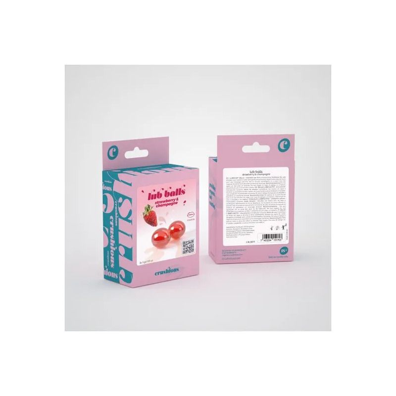 Crushious Lub Balls Palline Lubrificanti Gusto Fragola e Champagne-4