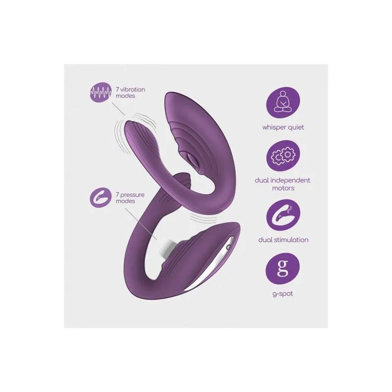 Crushious Vibratore Pleasuriser Ricaricabile con Telecomando e Lubrificante-10