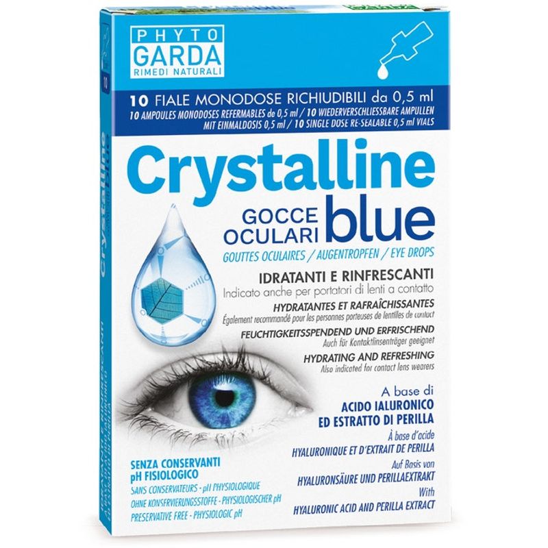 Crystalline Blue Gocce Oculari 10 Fiale 0,5ml-1