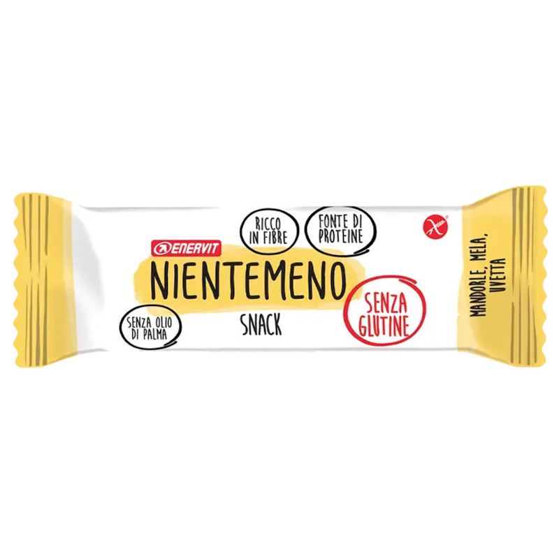 Enervit Nientemeno Mandorle Mela Uvetta 3 Barrette-2