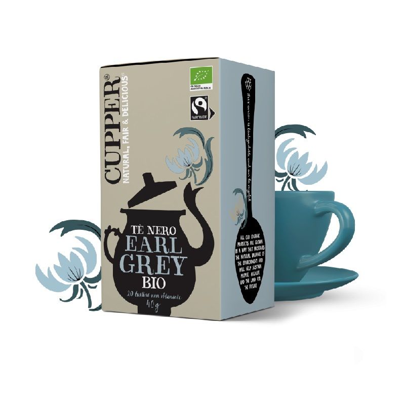 Cupper Tè Nero Earl Grey Bio 20 bustine-1