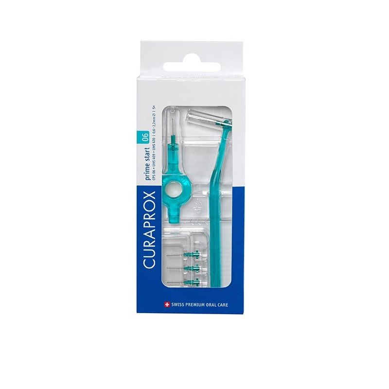 Curaprox Prime Start 06 Set 5 scovolini interdentali 2.2 mm + 1 maniglia UHS 409 + 1 maniglia UHS 470-1