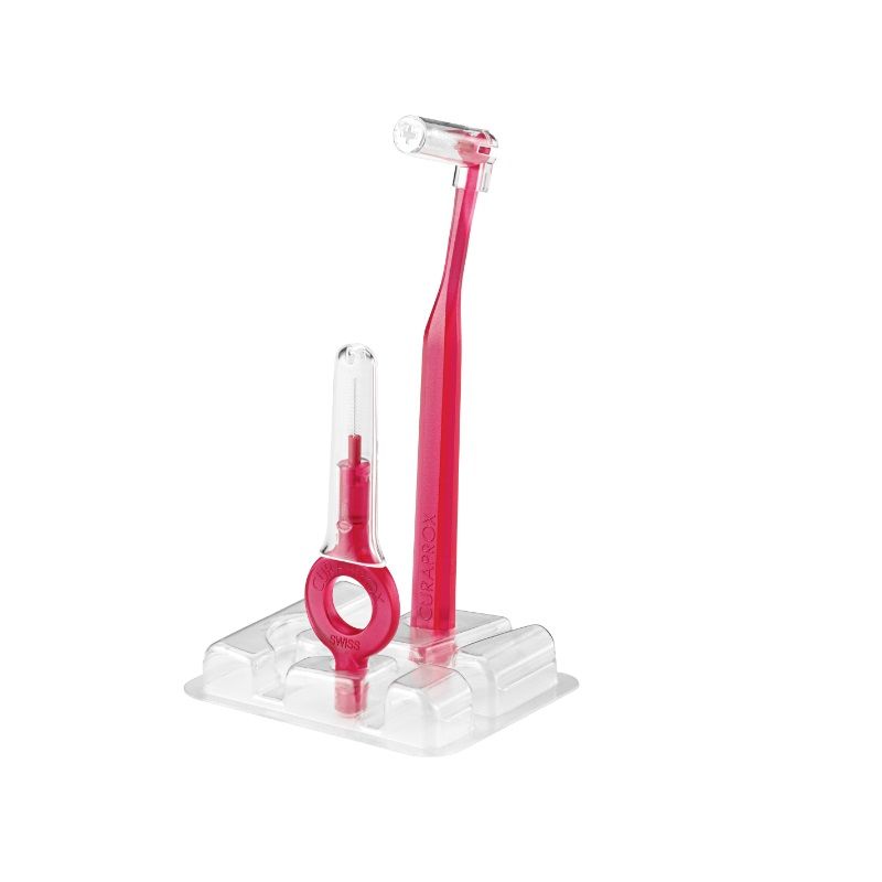 Curaprox Prime Start 07 Set 5 scovolini interdentali 2.5 mm + 1 maniglia UHS 409 + 1 maniglia UHS 470-4