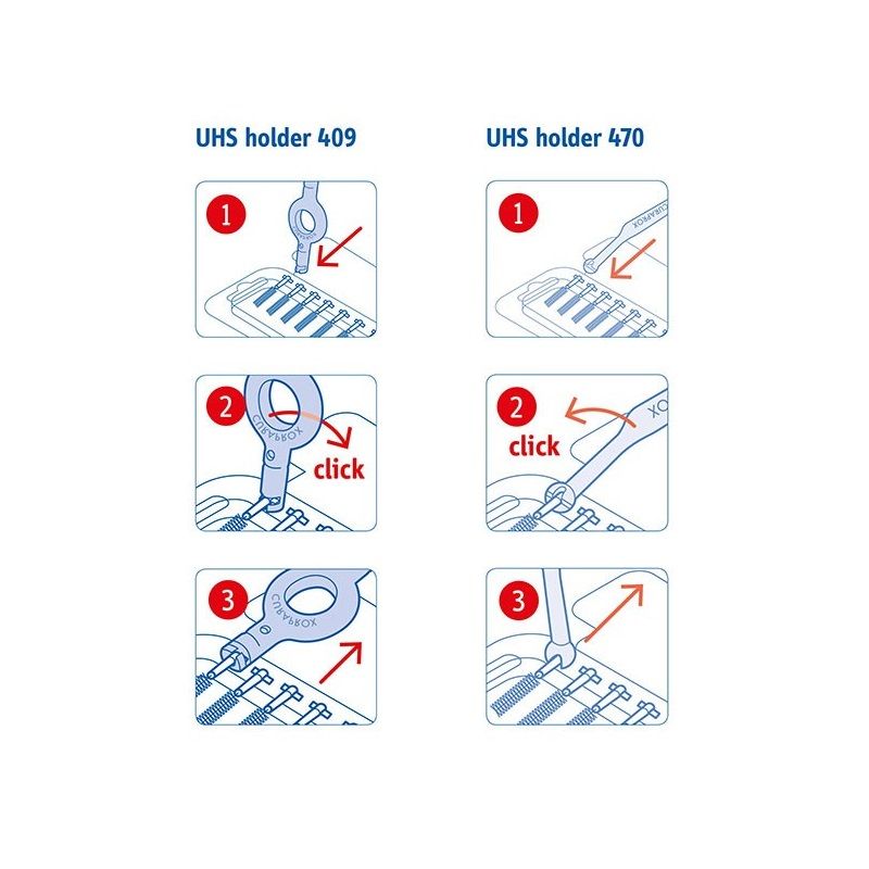 Curaprox Prime Start 07 Set 5 scovolini interdentali 2.5 mm + 1 maniglia UHS 409 + 1 maniglia UHS 470-6