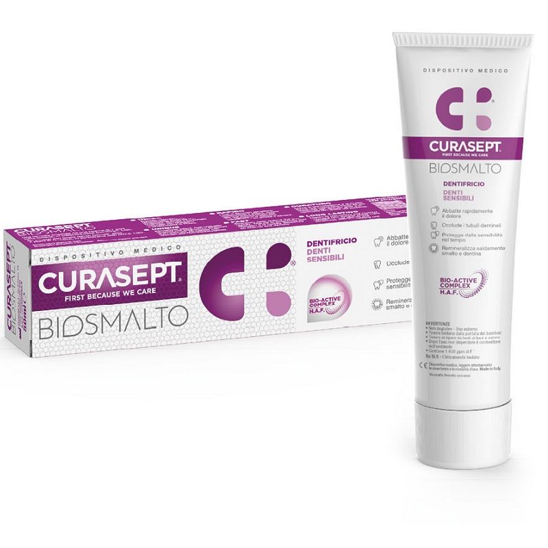 Curasept Biosmalto dentifricio per denti sensibili 75ml-1