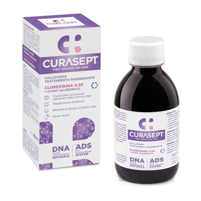 Curasept Collutorio ADS + DNA trattamento rigenerante 200ml-1