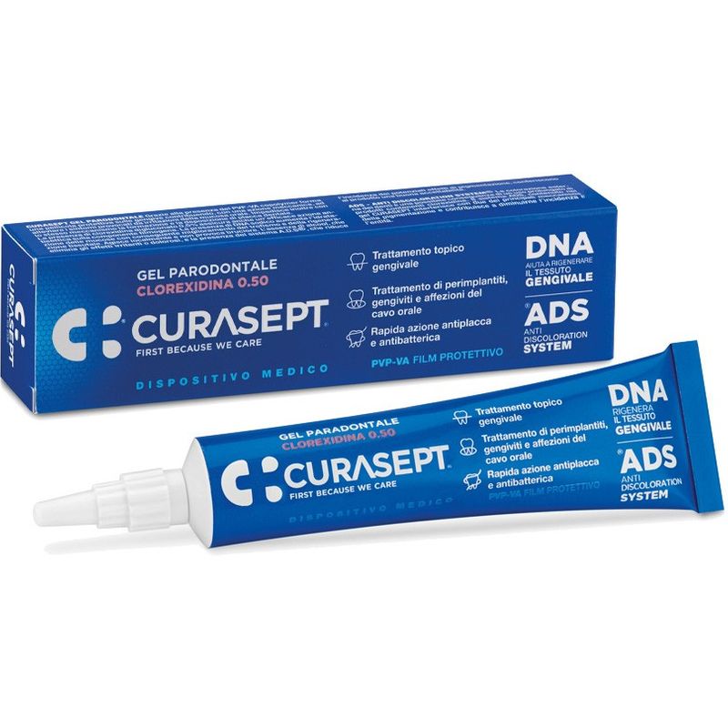 Curasept Gel Paradontale Antiplacca 0,5% Clorexidina ADS + DNA 30ml-1