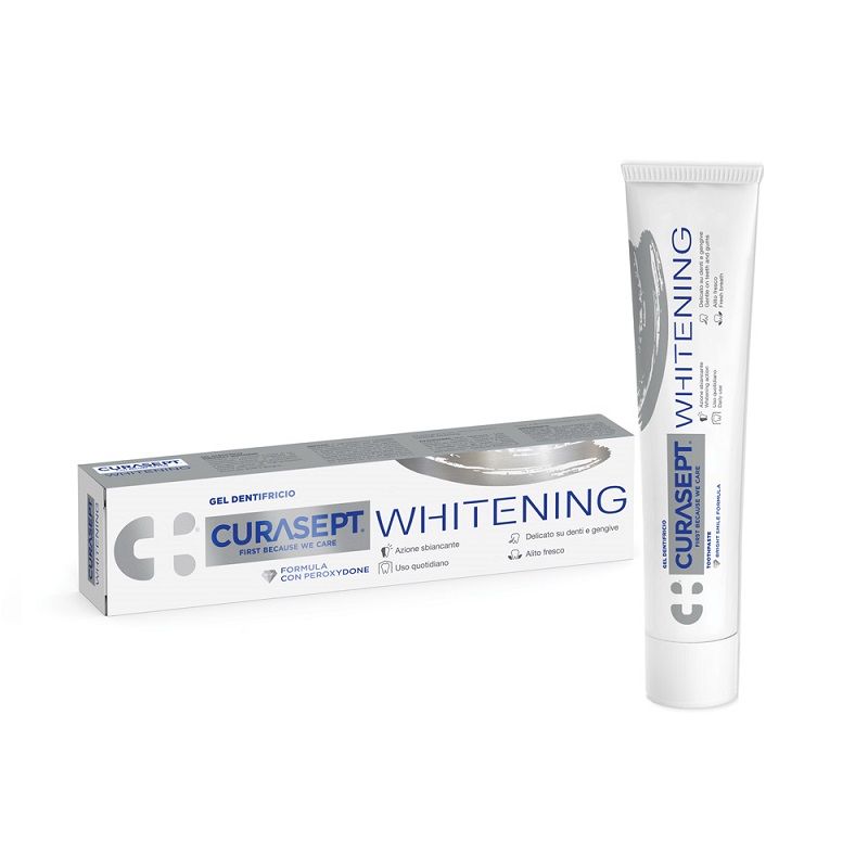 Curasept Whitening gel dentifricio ad azione sbiancante 75ml-1