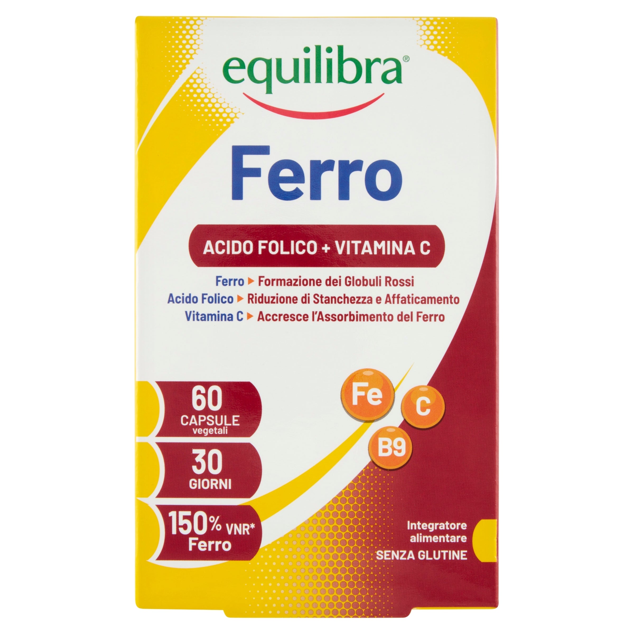 Equilibra Ferro Con Acido Folico+ Vitamina C 60 Capsule-1
