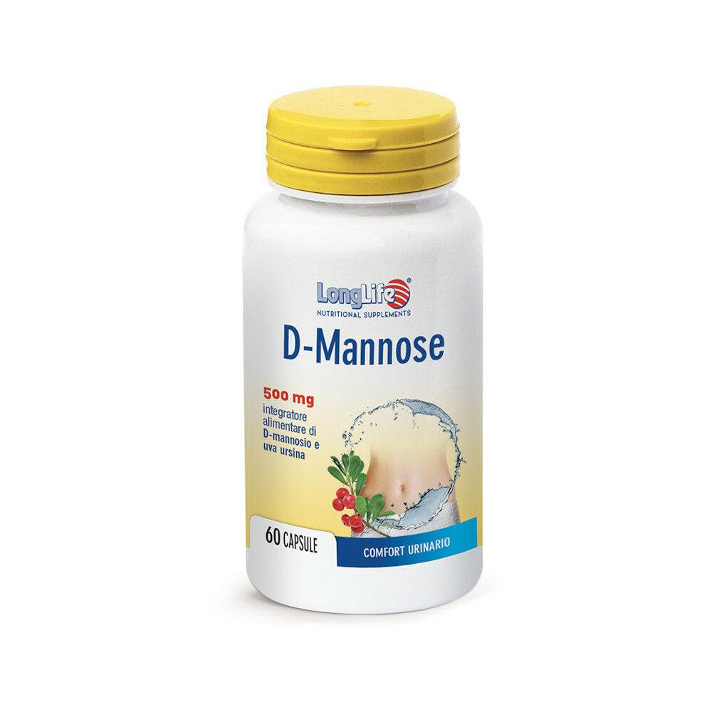 Longlife D-Mannose per la funzionalità delle vie urinarie 60 capsule-2