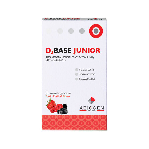 D3 Base Junior benessere intestinale gusto Frutti di Bosco 30 caramelle-2