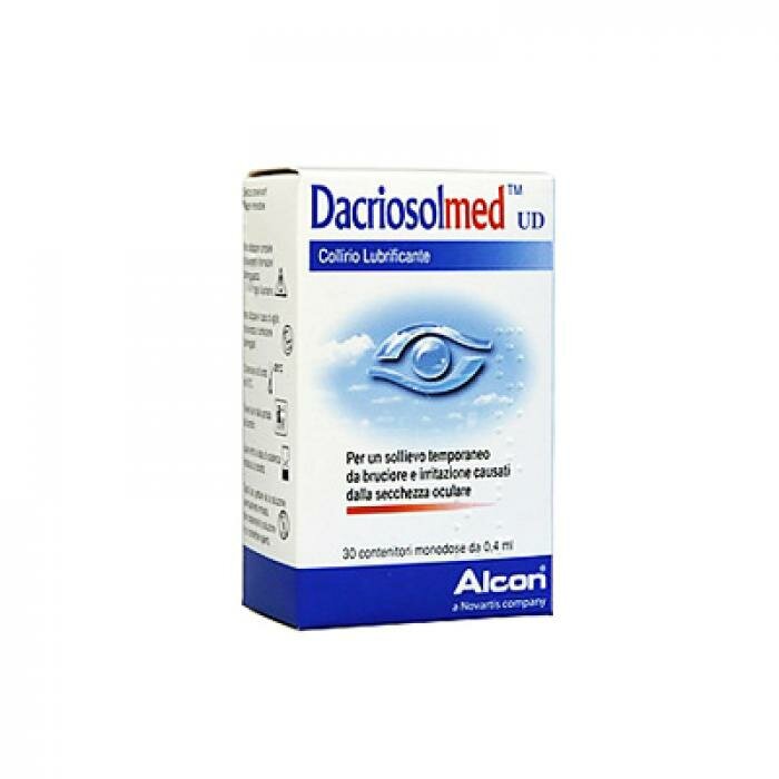 Dacriosolmed UD Collirio Lubrificante trattamento per l'occhio secco 30 flaconi monodose da 0,4ml-2