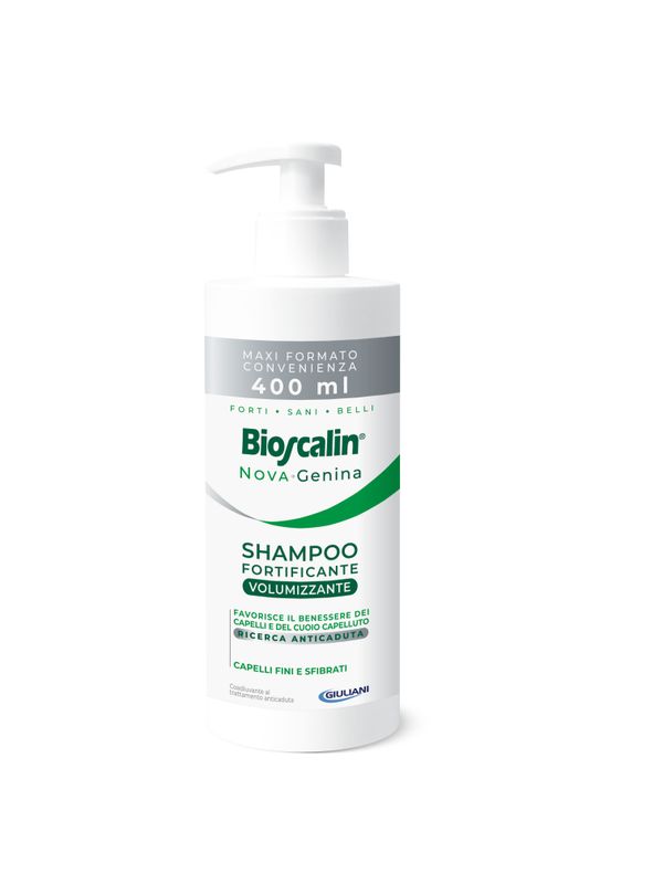 Bioscalin Nova-Genina Shampoo Fortificante Volumizzante per capelli fini e sfibrati 400ml-1