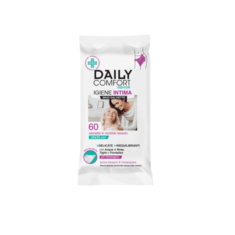 Daily Comfort Senior Igiene Intima maxi salviette in morbido tessuto 60 pezzi-1