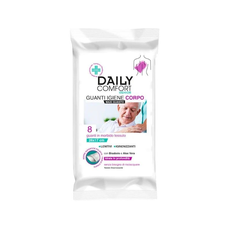 Daily Comfort Senior maxi guanti igiene corpo 8 pezzi-1