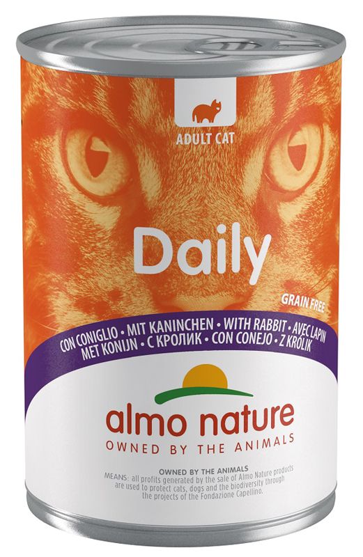 Almo Nature Daily Menu Coniglio alimento umido per gatti adulti 400g-1