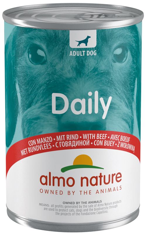 Almo Nature Daily Manzo alimento umido per cani adulti 400g-1