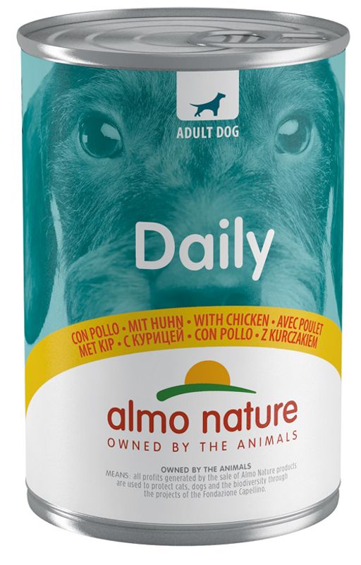 Almo Nature Daily Pollo alimento umido per cani adulti 400g-1