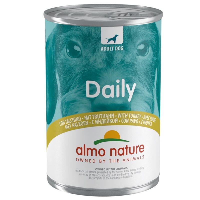 Almo Nature Daily Menu Tacchino alimento umido per cani adulti 400g-1