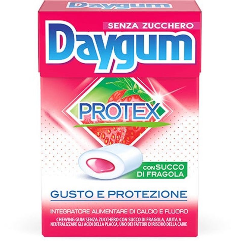 Daygum Protex Fragola Gel Chewing-Gum 30g-1