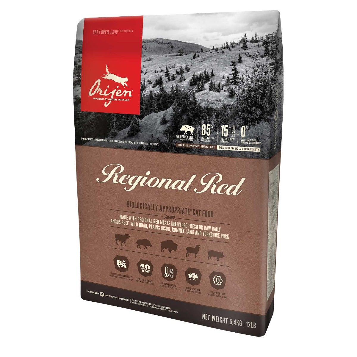 Orijen Regional Red Crocchette Manzo Angus E Cinghiale Per Gatti Sacco 340g-1