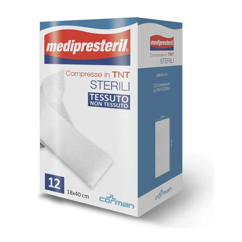 Medipresteril Compresse In TNT Sterili 18x40 12 Pezzi-1