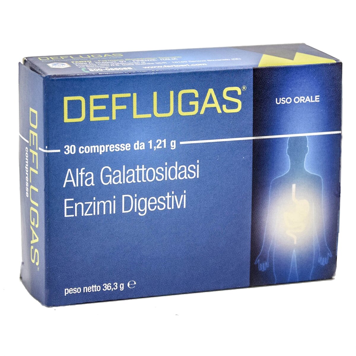 Deflugas Integratore Alimentare Digerente 30 compresse-1