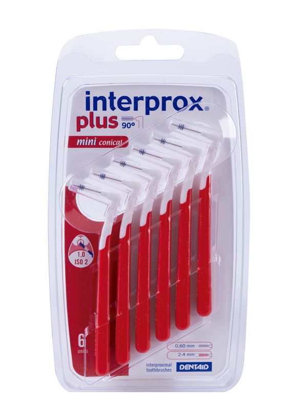 Dentaid Interprox Plus Miniconico Scovolino Rosso 1.00mm 6 pezzi-3