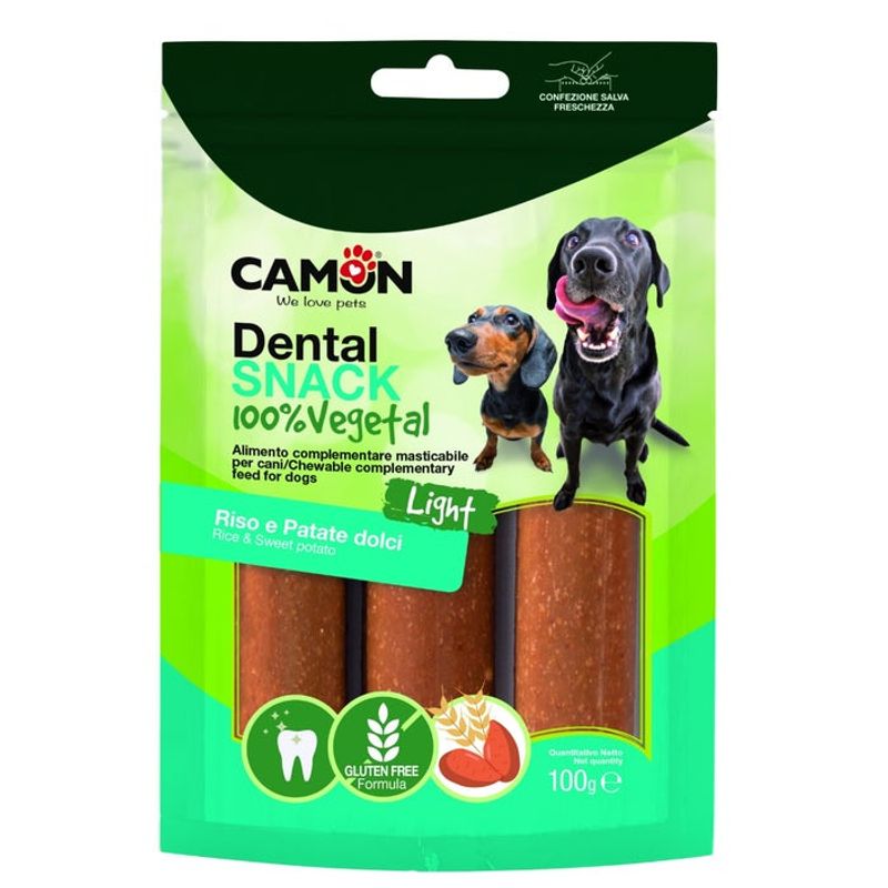 Camon Snack Dentale Cannoli Con Riso E Patate Dolci 100g-1