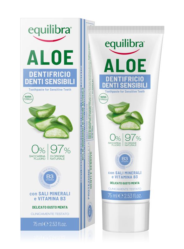 Equilibra Aloe Dentifricio Denti Sensibili 75ml-1