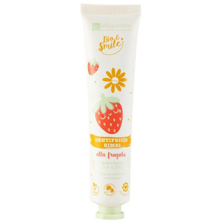 La Saponaria Bio&Smile Dentifricio Lenitivo Bimbi Fragola 75ml-2