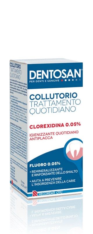 Dentosan Trattamento Quotidiano Clorexidina 0,05% collutorio senza alcool 200ml-2