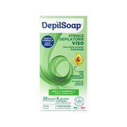 Depilsoap 20 Strisce Depilatorie Viso Pelli Normali-1