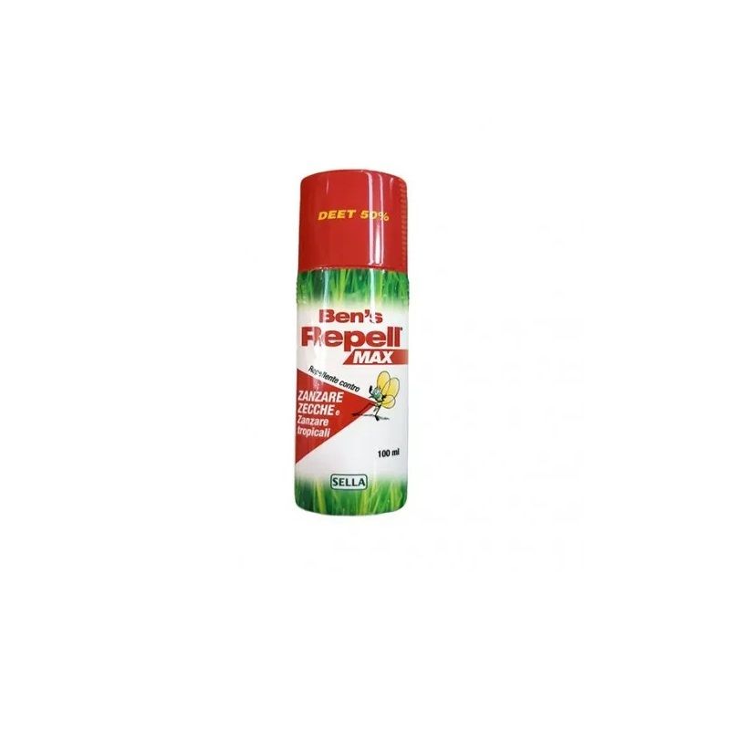 Sella Ben's Repel Max Biocida Deet 50% repellente antizanzare e zecche 100ml-1