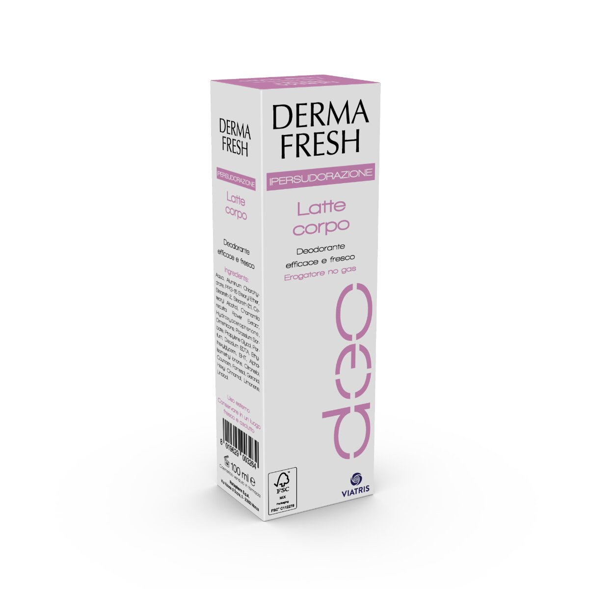 Dermafresh Ipersudorazione latte corpo deodorante 100ml-2