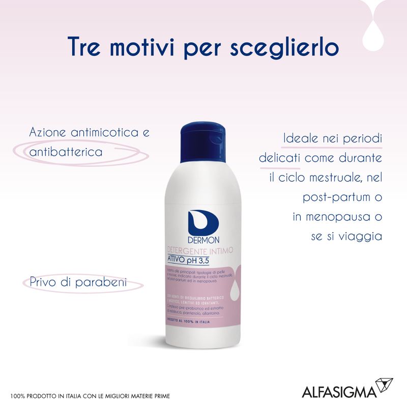Dermon Intimo Attivo pH 3,5 Detergente 250ml-2
