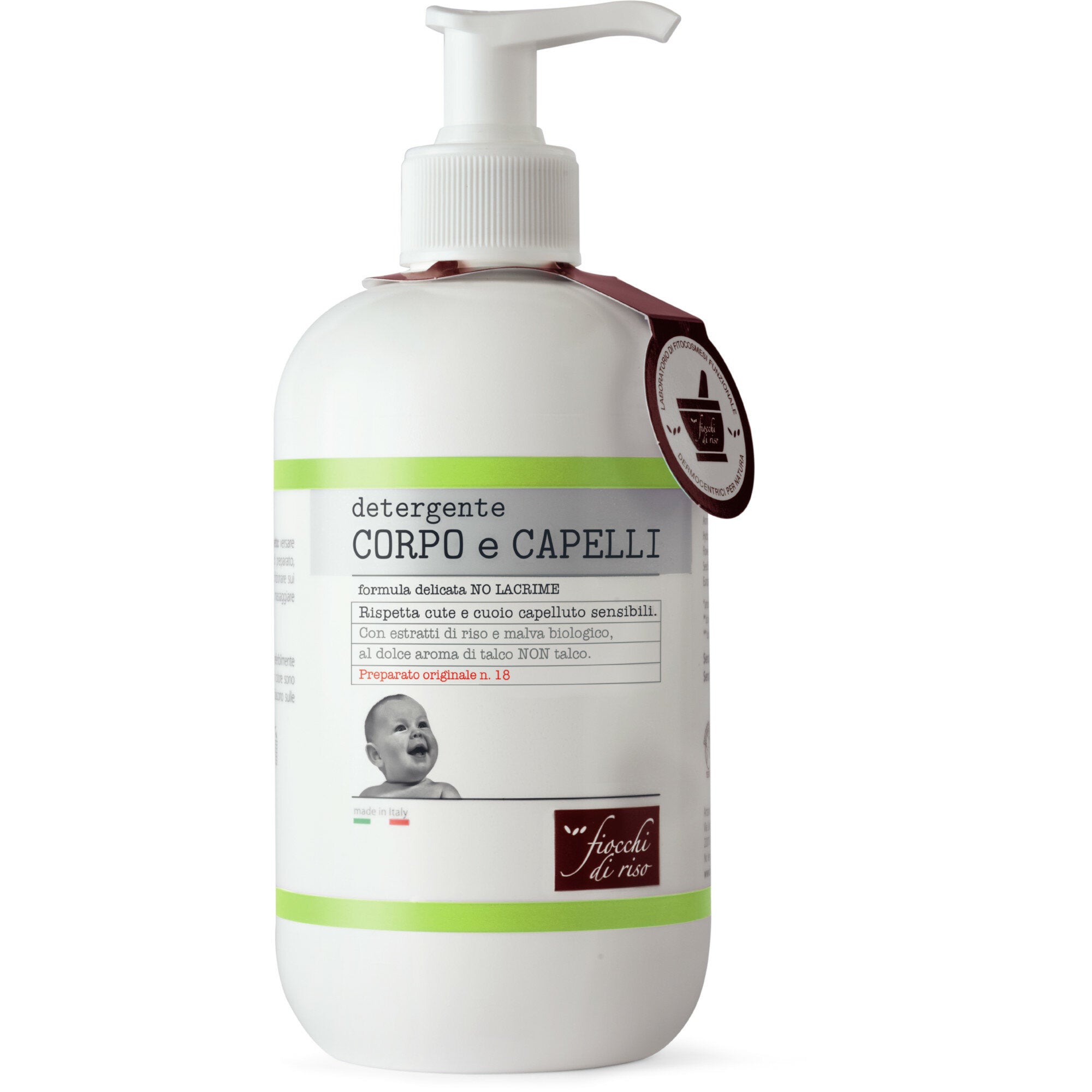 Fiocchi Di Riso detergente corpo e capelli talco 400ml-2