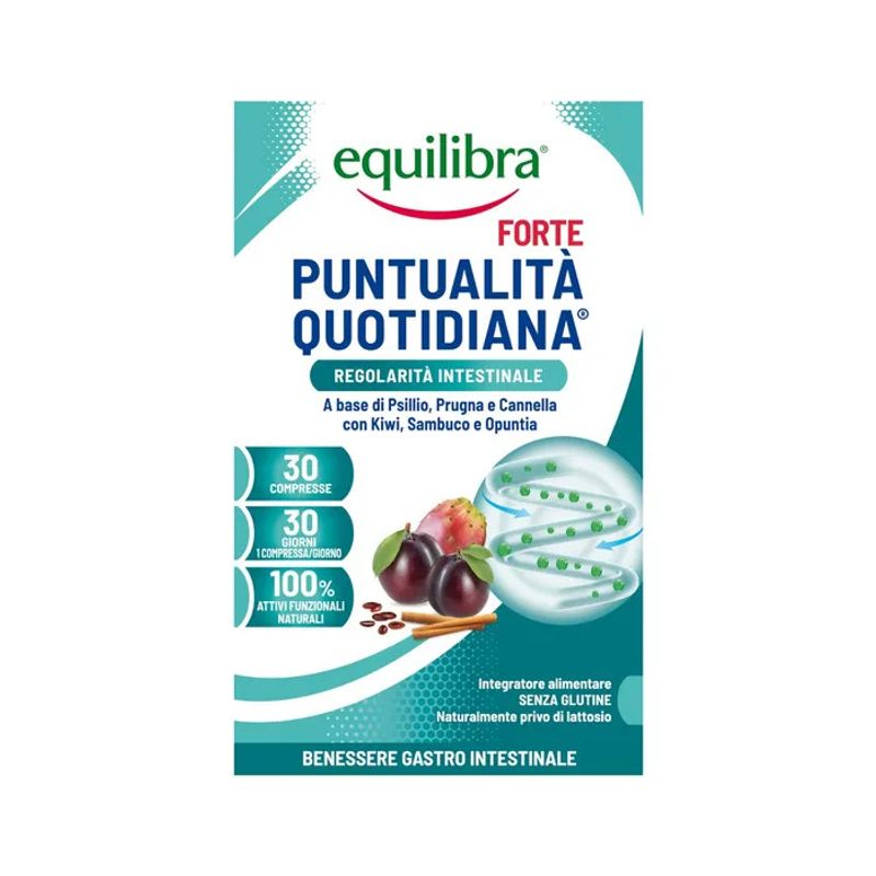 Equilibra Forte Puntualità Quotidiana per la regolarità intestinale 30 compresse-1