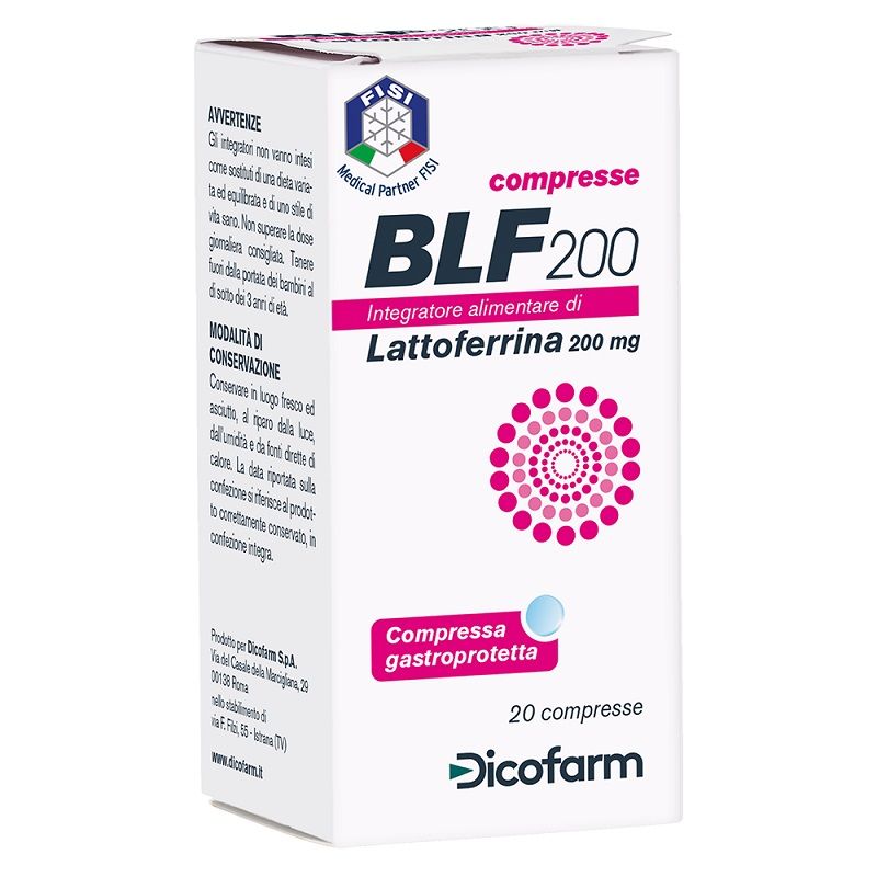 Dicofarm BLF 200 integratore di lattoferrina 20 compresse-1