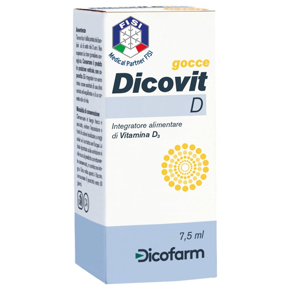 Dicovit D 1000 Gocce integratore di vitamina D3 7,5ml-1