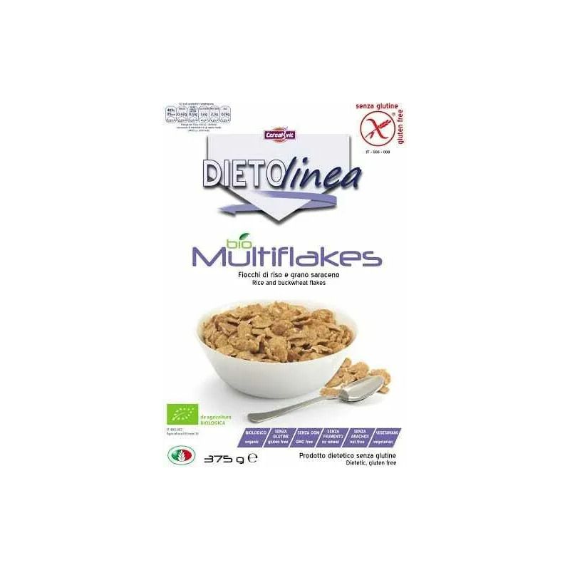 Cerealvit Dietolinea Multiflakes Bio 375g-1