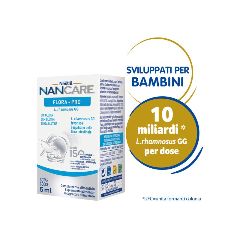Nestlé Nancare Flora-pro Integratore Pediatrico Per Lattanti E Bambini Dalla Nascita Flacone 5ml-5