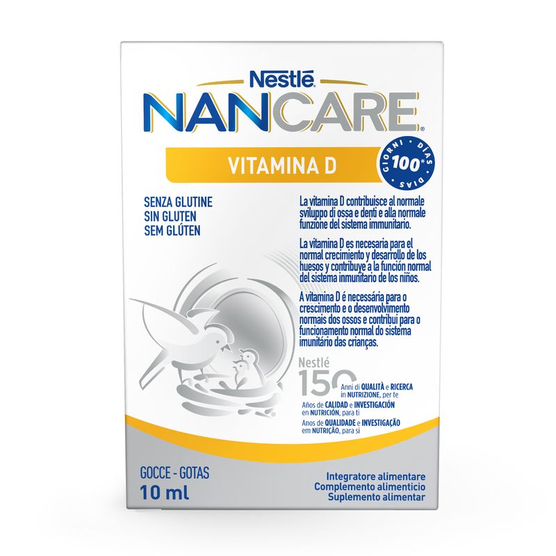 Nestlé Nancare Vitamina D Integratore Pediatrico Per Lattanti E Bambini Dalla Nascita Flacone 100ml-2