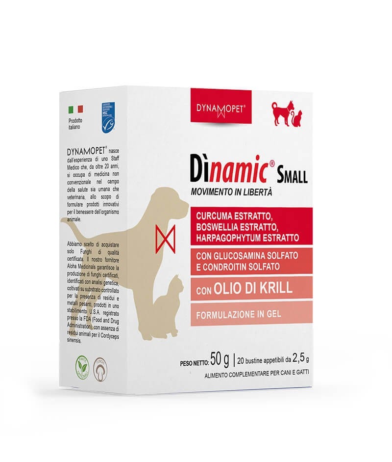 Dinamic Small Alimento Complementare Per Cani E Gatti 20 Bustine 2,5ml-1