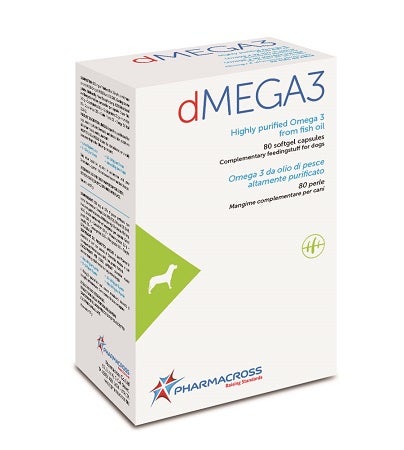 Dmega3 Omega Da Olio Di Pesce Mangime Complementare Cani 80 Perle-1
