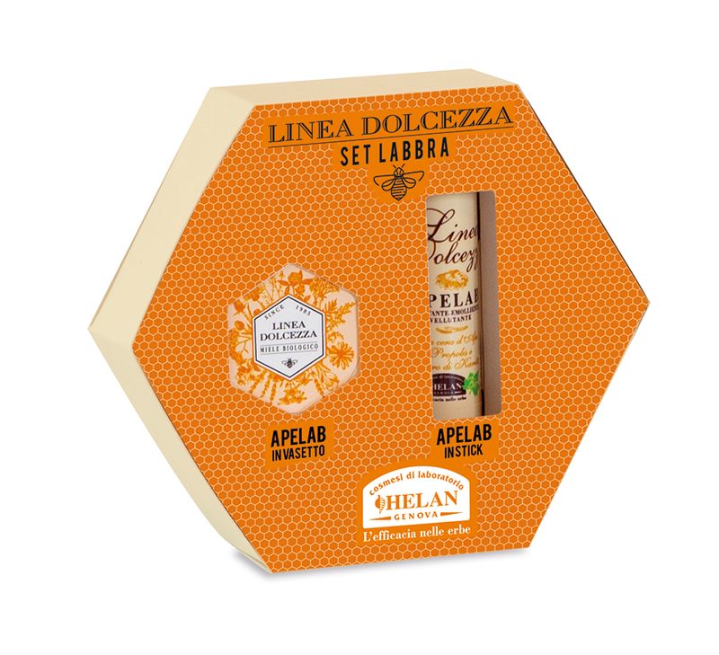 Helan Linea Dolcezza Set Labbra Apelab Stick + Vasetto-1