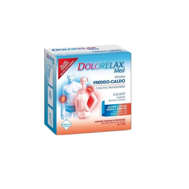 Dolorelax Med Cuscino Riutilizzabile Con Velcro Fissante 11x26cm-1
