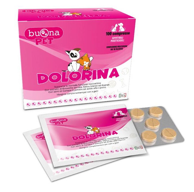 Buona Pet Dolorina Mangime Complementare Cani/Gatti 100 Compresse-1