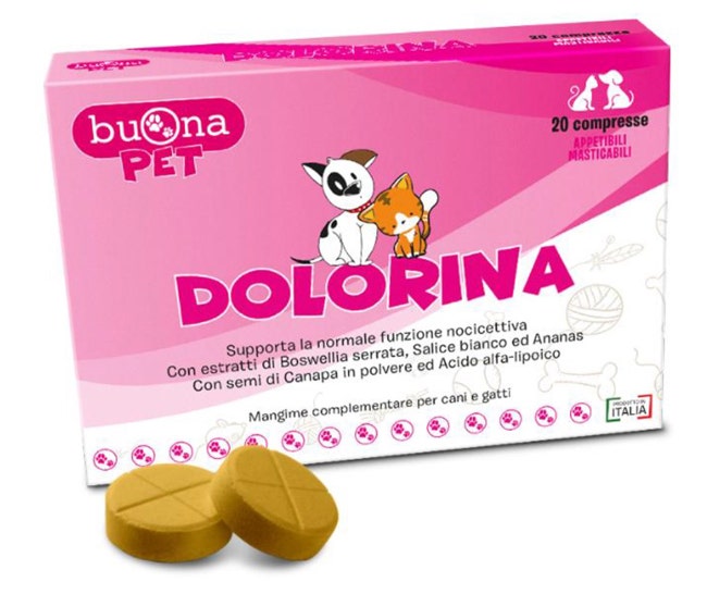 Dolorina Mangime Complementare Per Cani E Gatti 20 Compresse-1